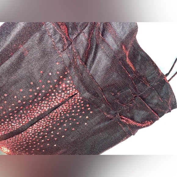 Red Two Toned black and red long sparkle prom dress Size Xs/S - Picture 6 of 16